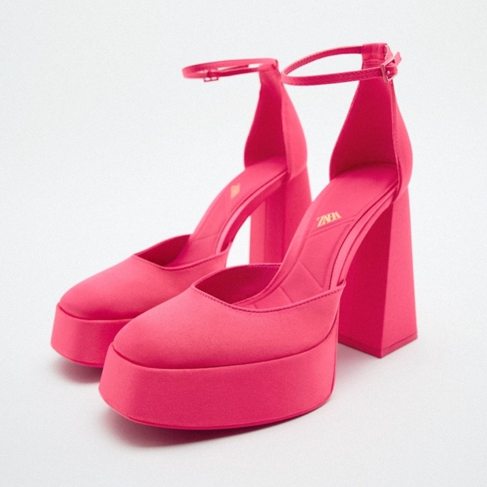 ZARA‎ HEELED PLATFORM SHOES